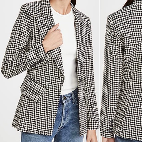 ***SOLD*** Smythe Lounge Houndstooth Blazer - Size 8 - NWT! - Picture 8 of 10